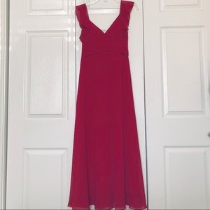 NWT JJ’s House Burgundy Long Flowing Gown